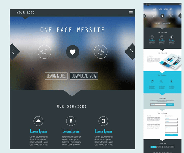 Single Page Website Single Page Website