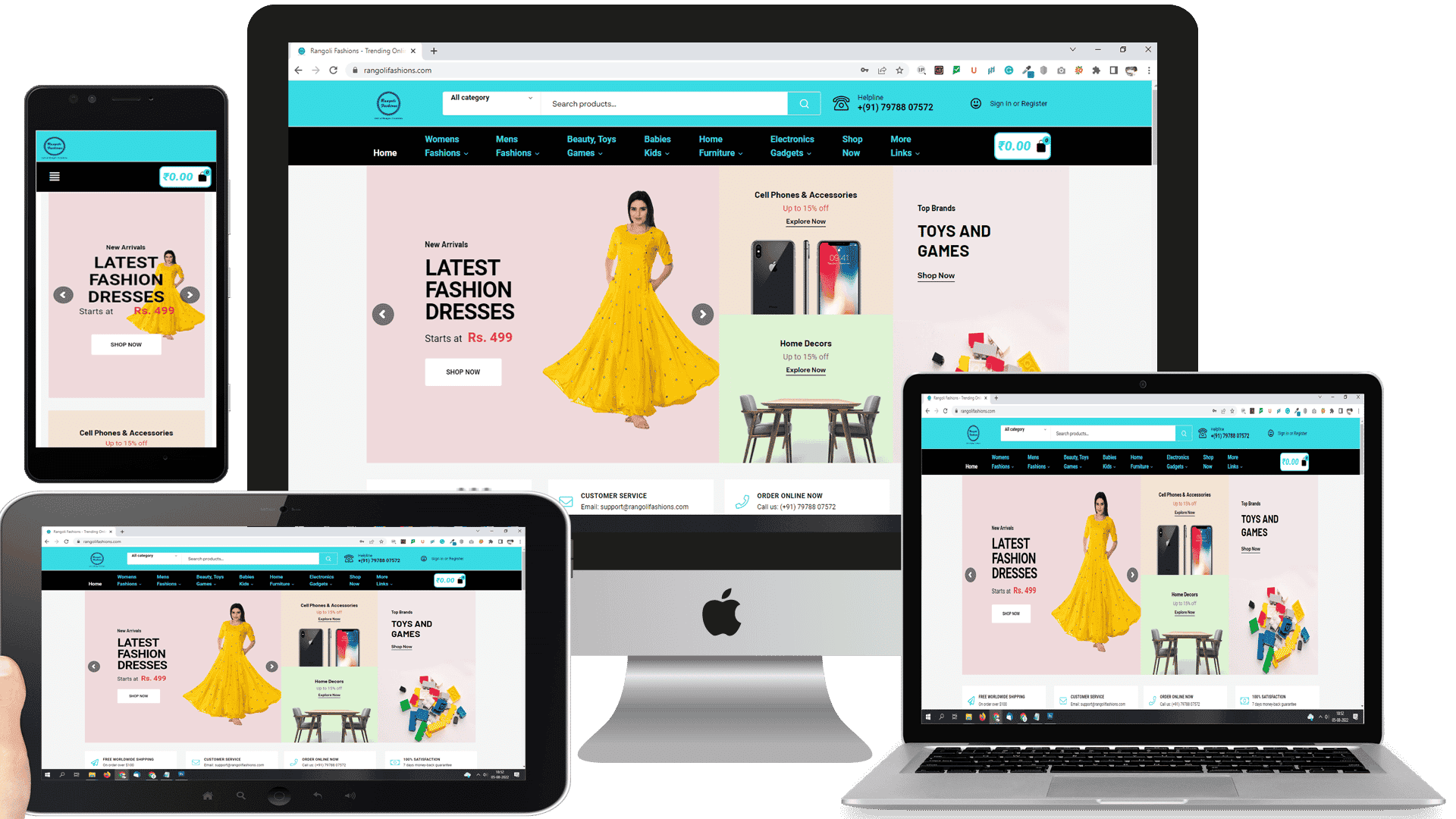 Rangoli Fashions Website